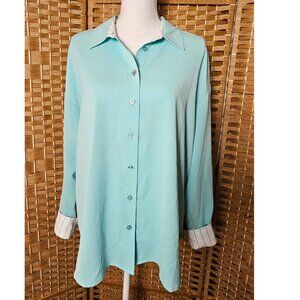 Peace Love World Relaxed Fit Top Blouse M New